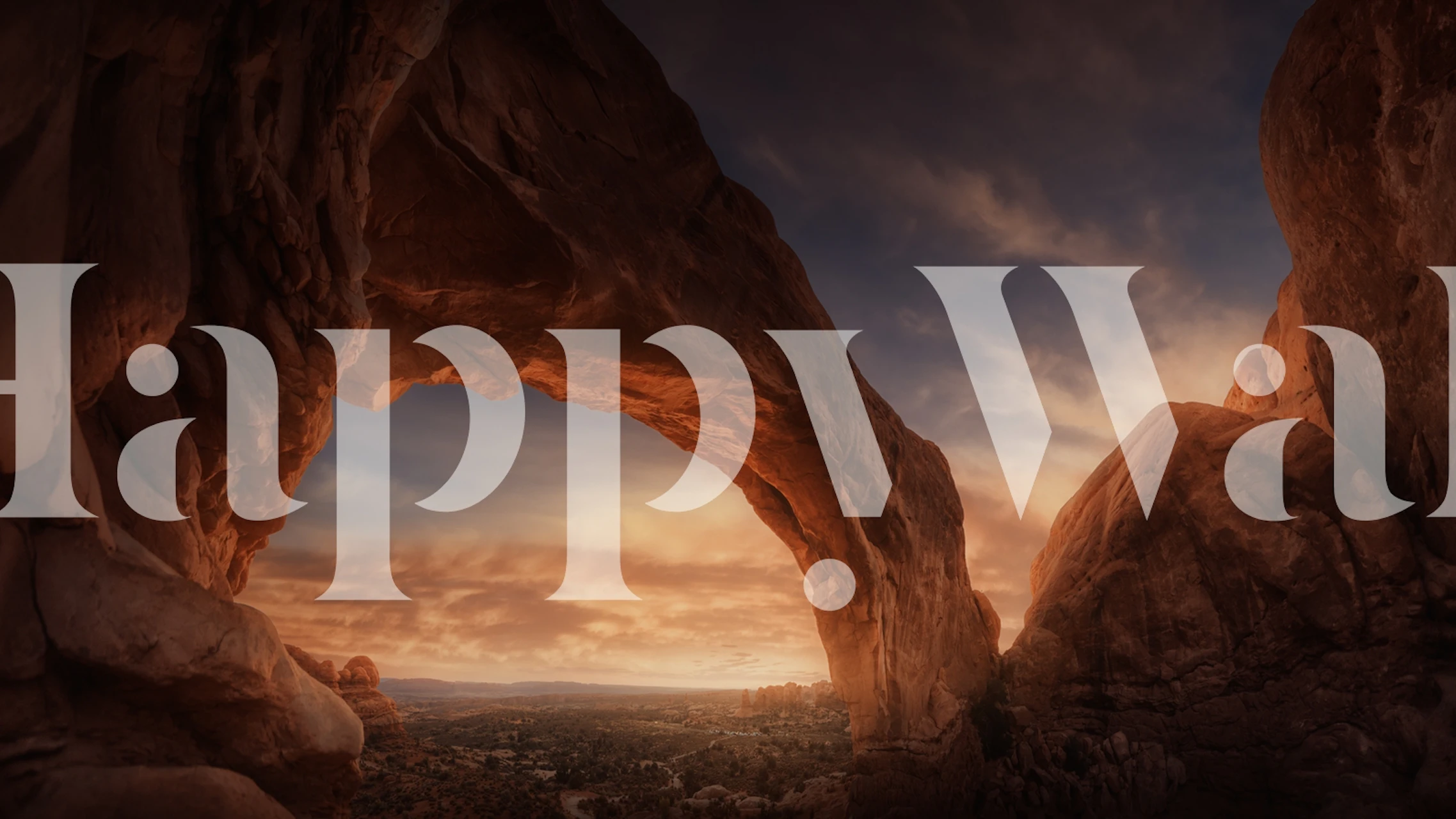 Tapet med en vakker landskapsutsikt