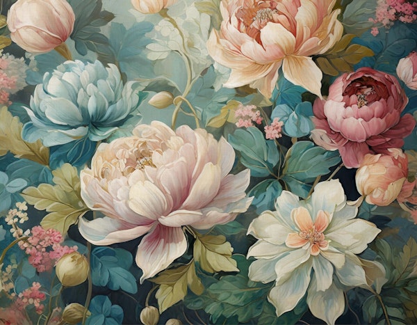 pastel spring floral