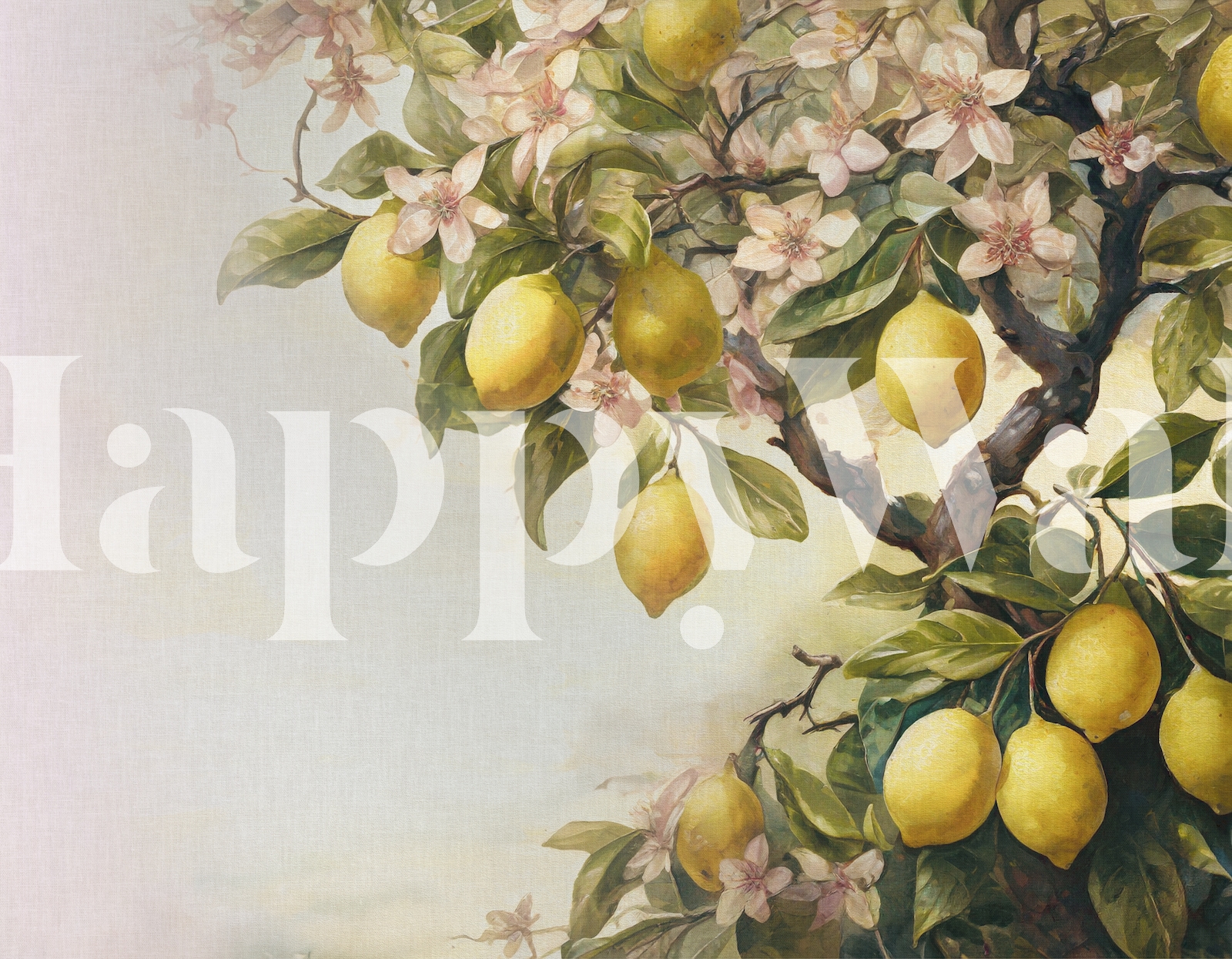 Lemons Spring Wallpaper - Happywall
