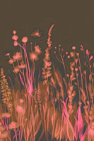 Antique Wild Flowers papel de parede