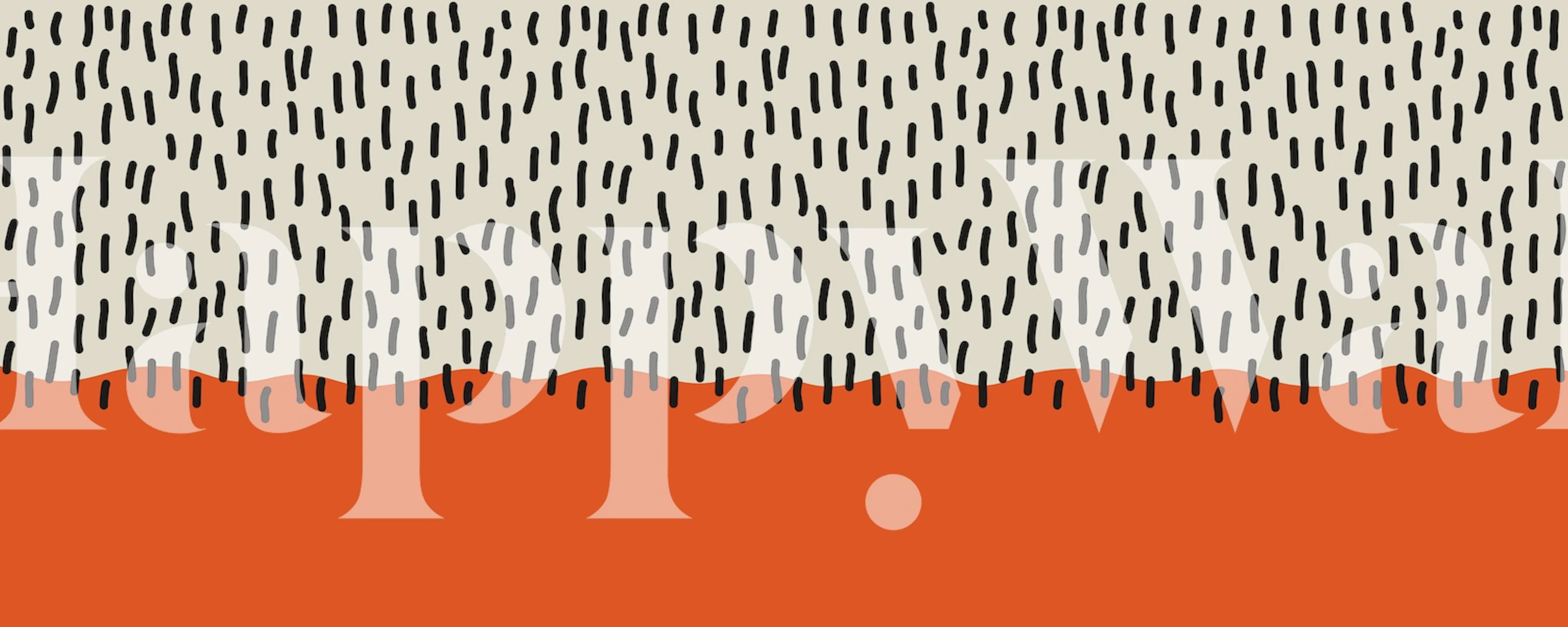 Expressionist lines 5 wallpaper in a room