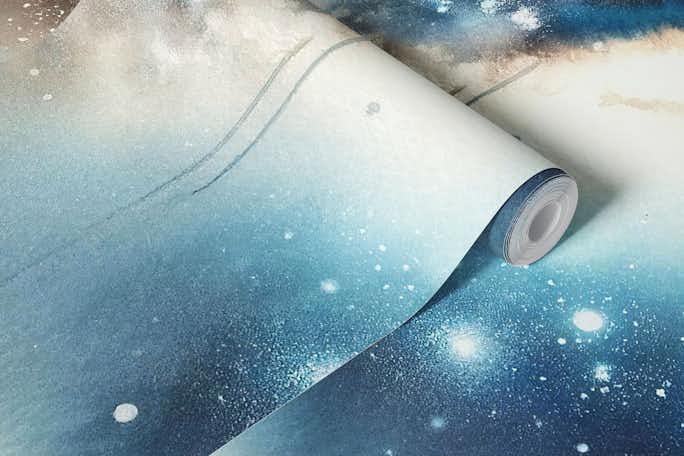 Starry Night Over Tranquil Waterswallpaper roll