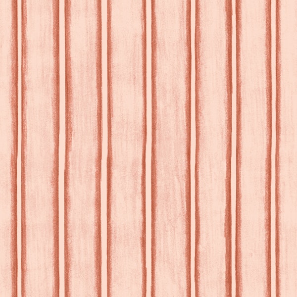 Dusty Tangerine Chalky Stripes