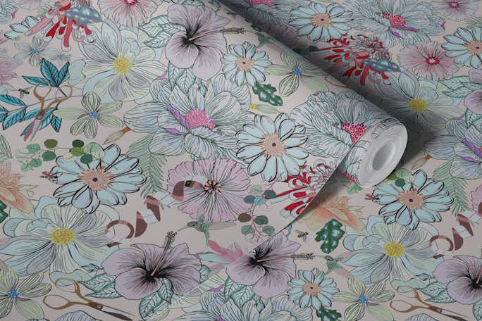 Dream florals - softwallpaper roll