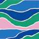 Blue green pink abstract pattern
