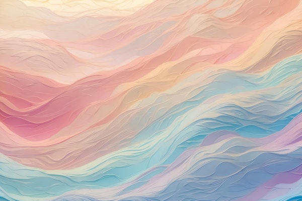 Abstract waves in pastel colors.