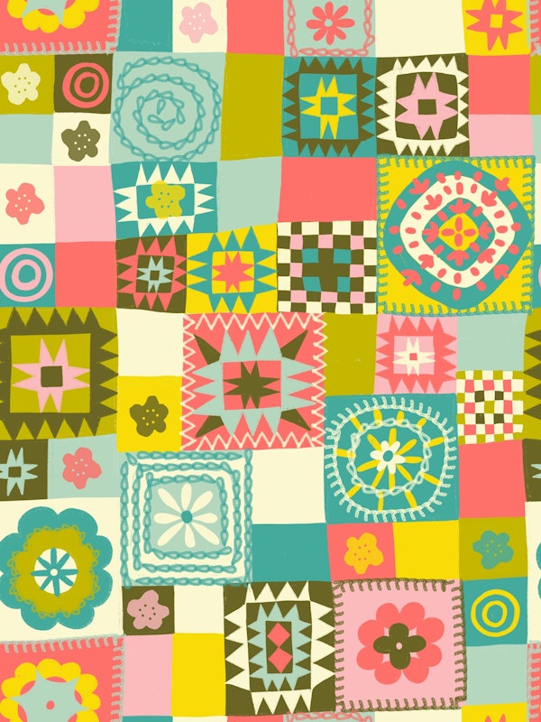 patchwork granny crochet