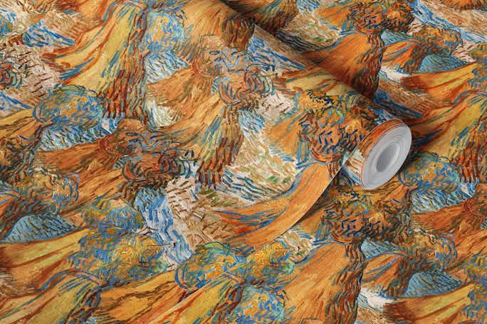 Vincent van Gogh's Sheaves of Wheat Autumnwallpaper roll