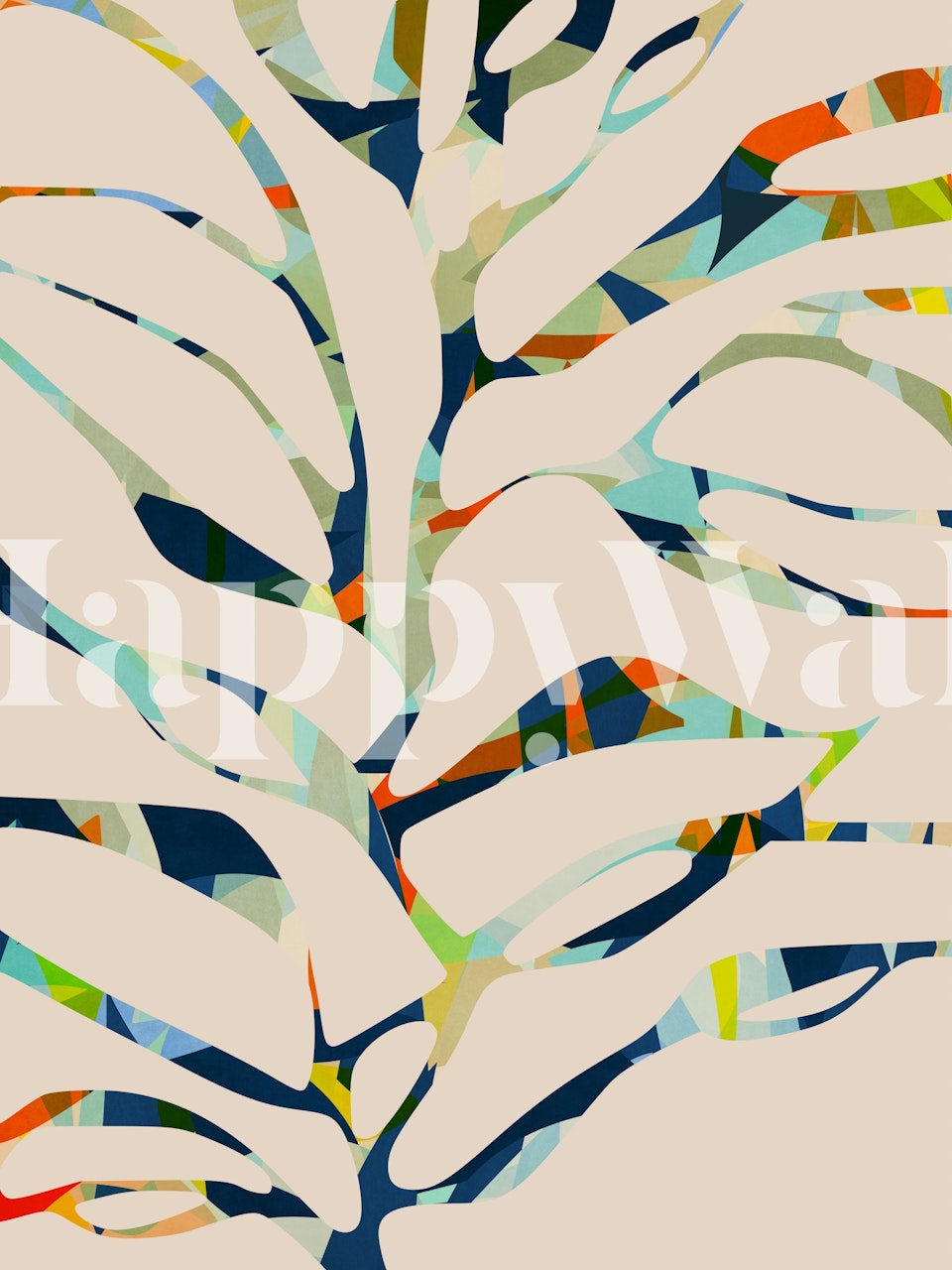 papel de parede Aquarium Tree em um quarto