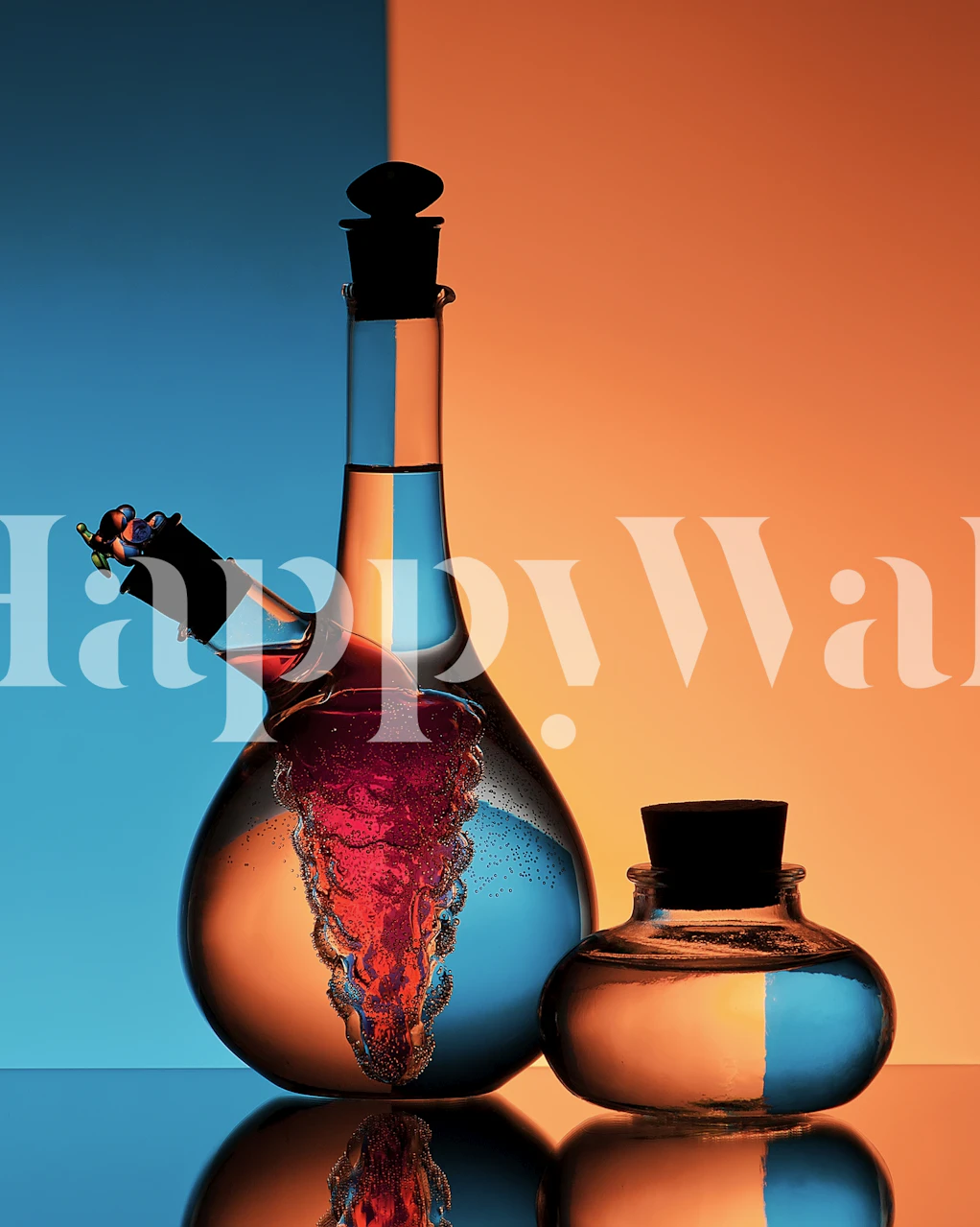 Oil and Vinegar tapetdesign i ett rum