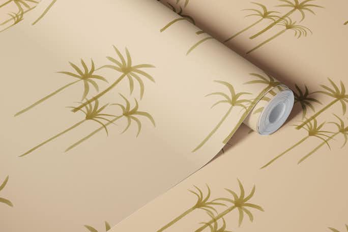 Dreamy Palms - Watercolor Whisperswallpaper roll