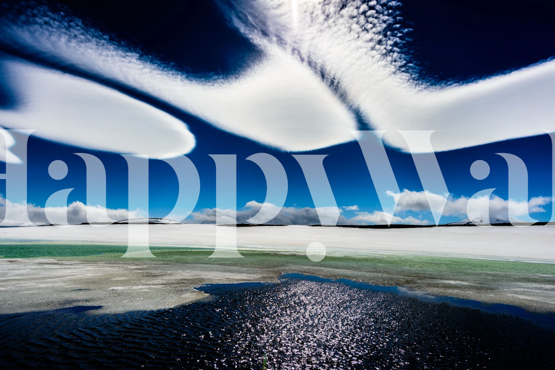 Icewind wallpaper design in a room setting