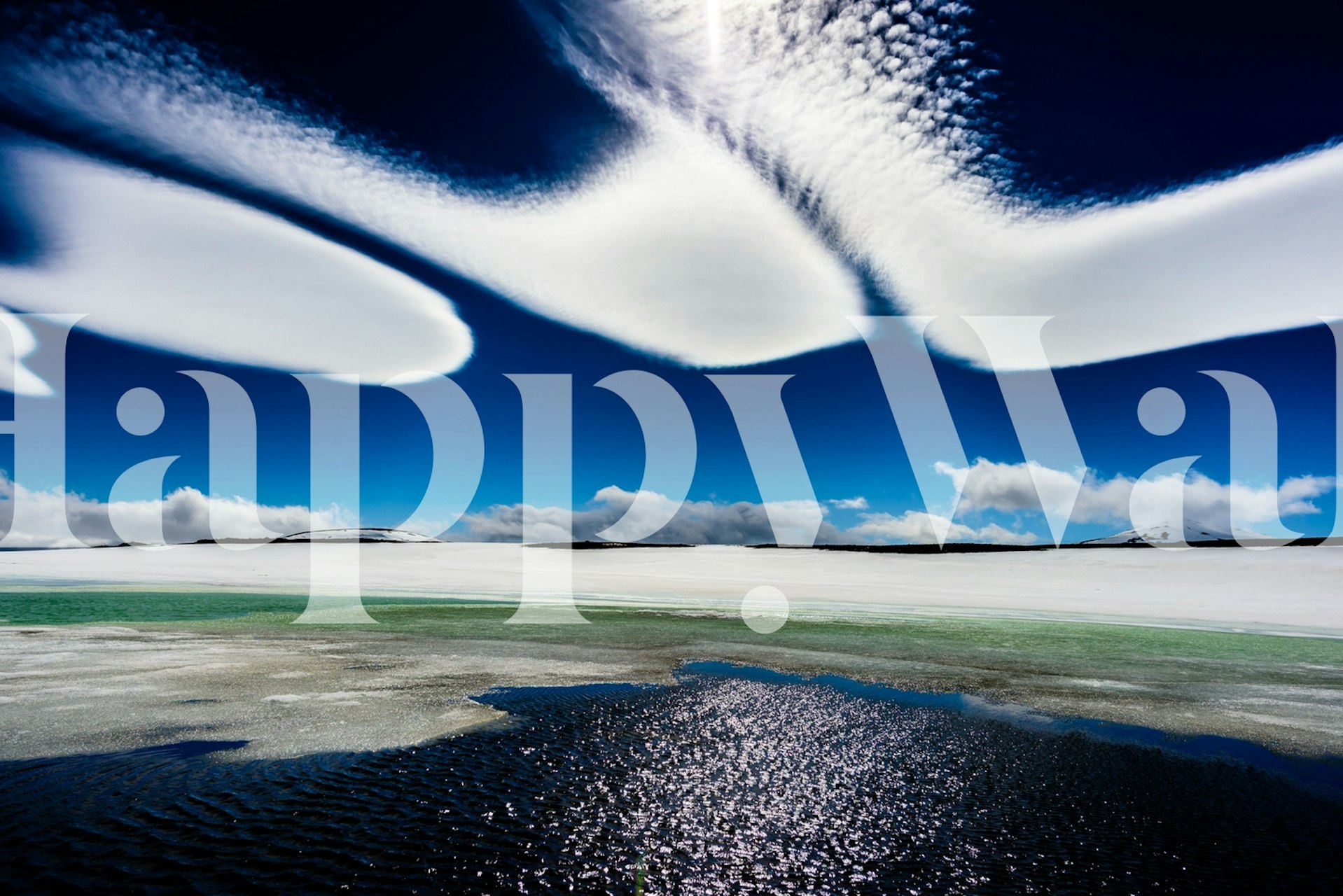 Icewind wallpaper design in a room setting