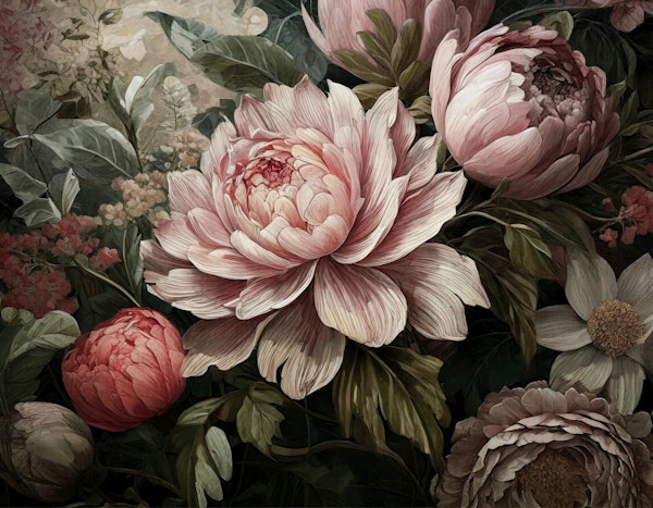 summer flowers vintage