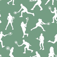 Tennis Players Pattern 3 papiers peint