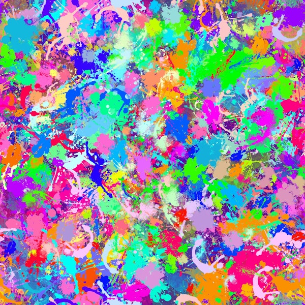 Colorful Abstract Splashed Background