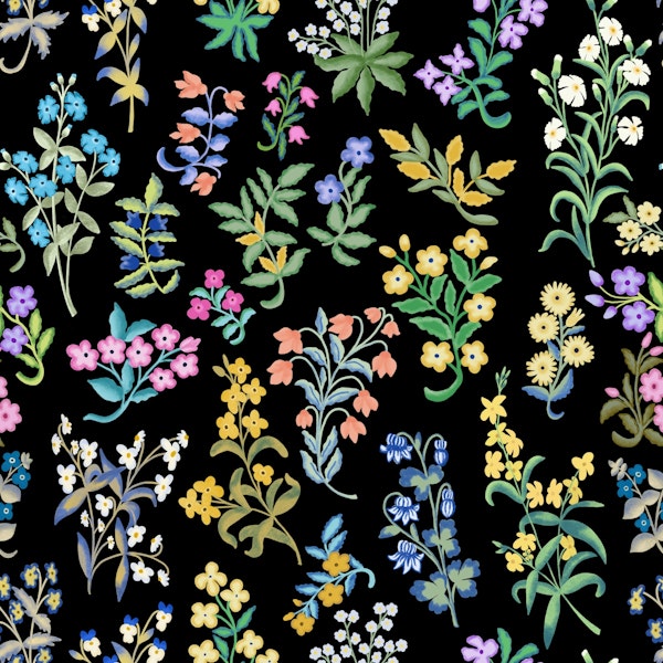 Millefleurs pattern 1