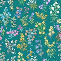 Millefleurs pattern 2 behang