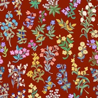 Millefleurs pattern 3 behang