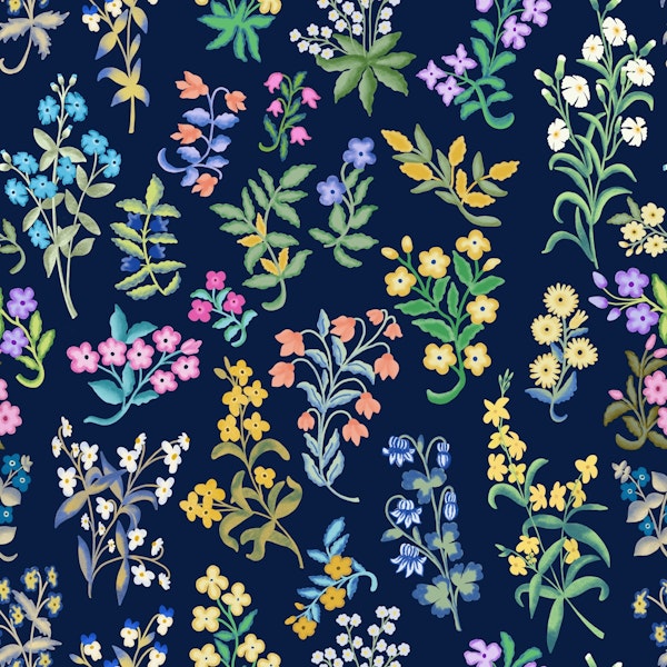 Millefleurs pattern 4