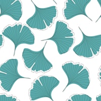 Ginkgo Biloba leaves seamless pattern 2 ταπετσαρία