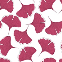 Ginkgo Biloba leaves seamless pattern 3 ταπετσαρία