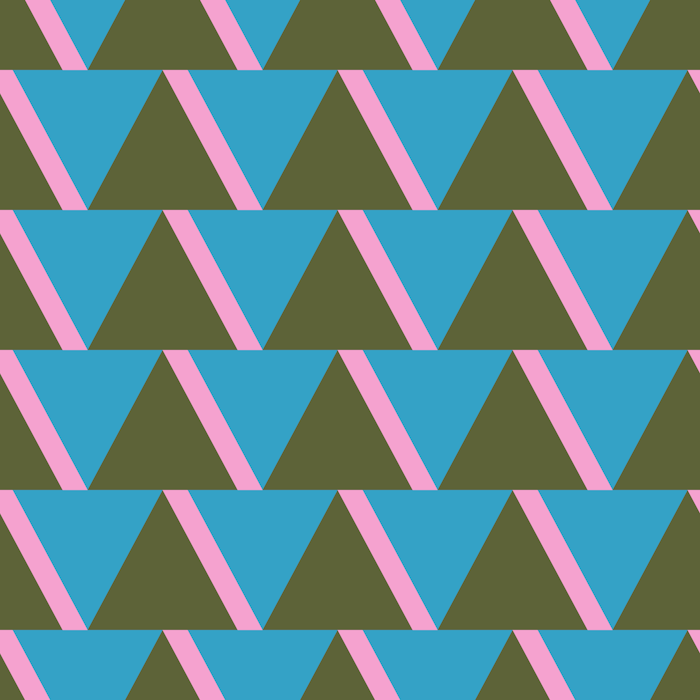 Retro Triangle Pattern Vector Modern Seamless Colorful Geometry