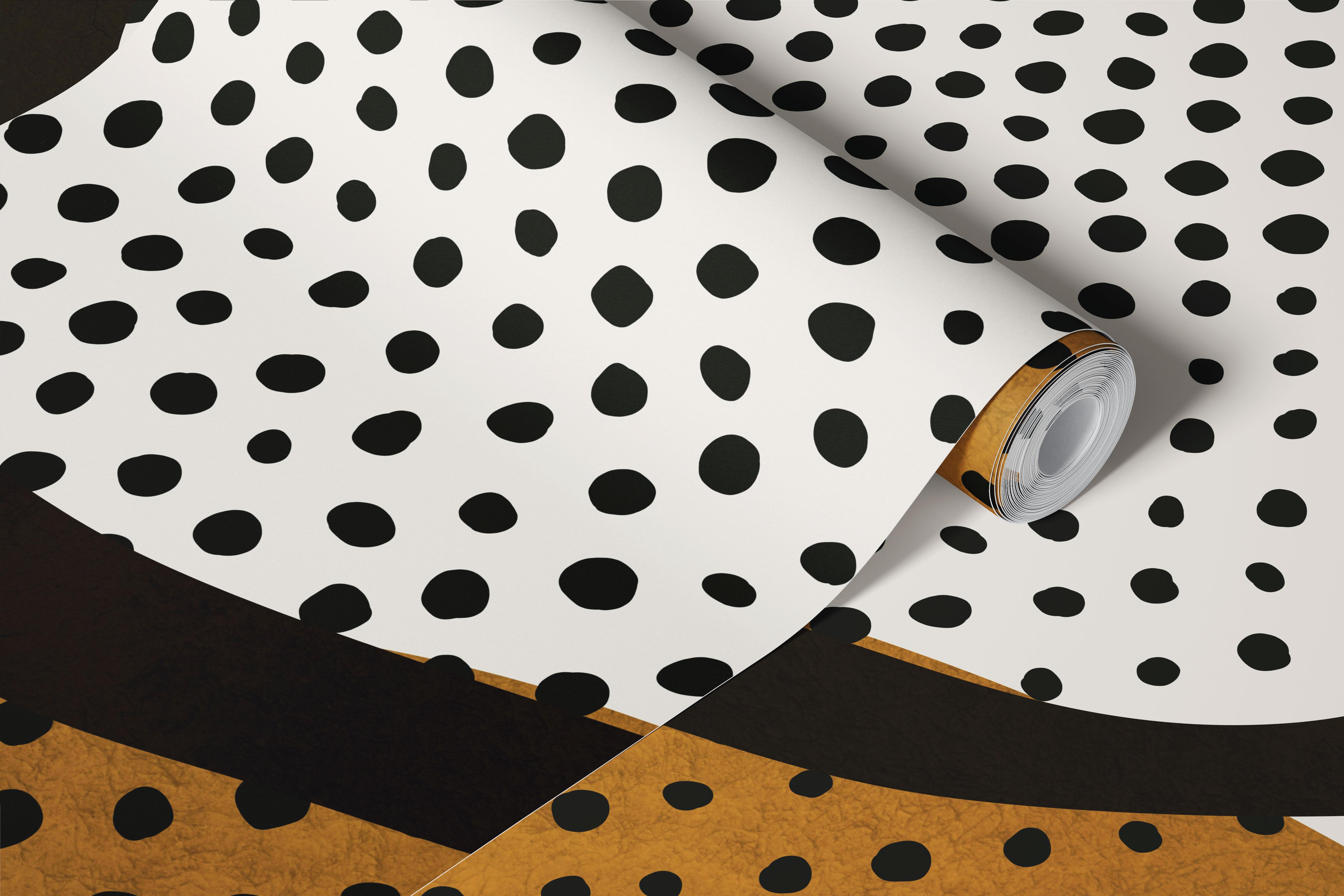 Abstract geometric wallpaper in a modern room (3/10)