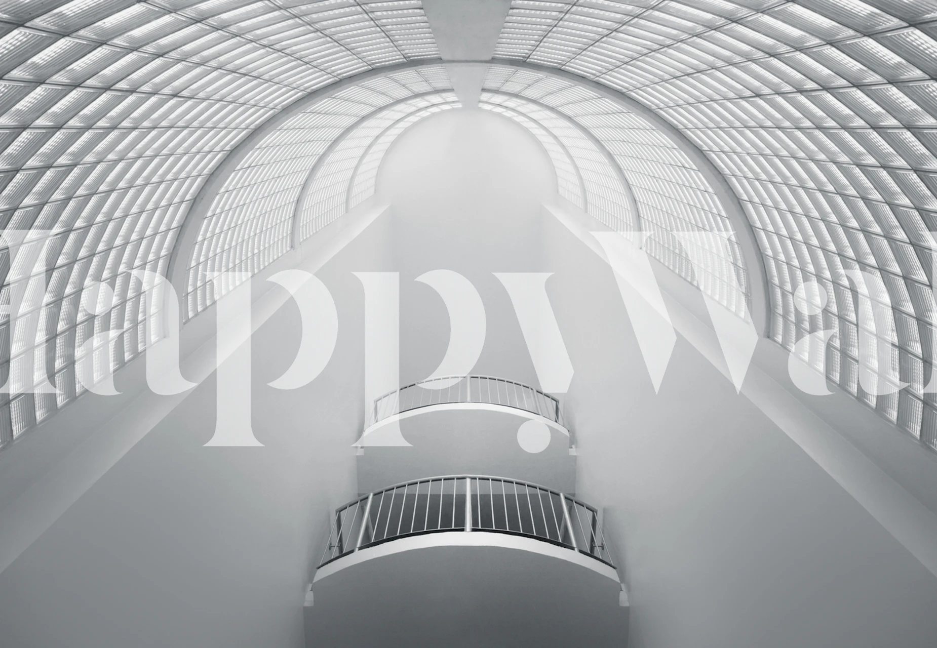 Elegant white wallpaper in a room