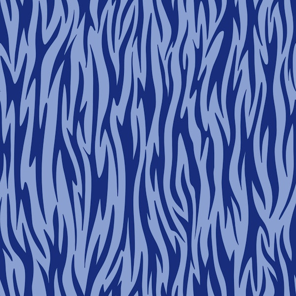abstract tigerprint blue