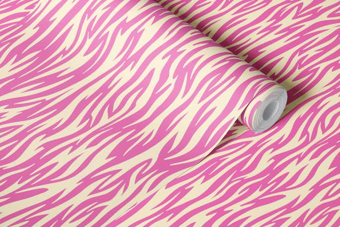 abstract tigerprint pinkwallpaper roll