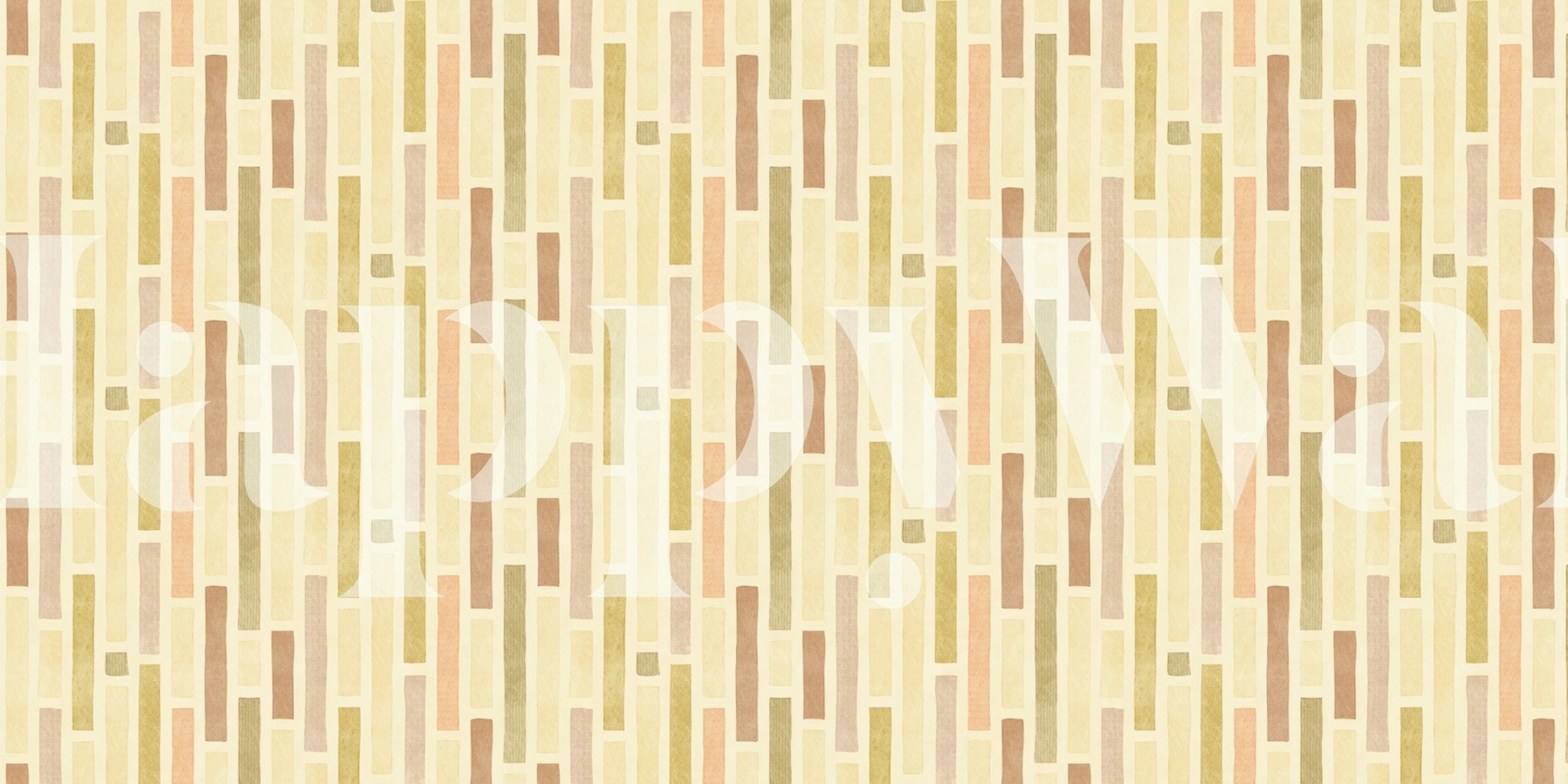 Texturerad earthtoned Bauhaus stripes i ett rum