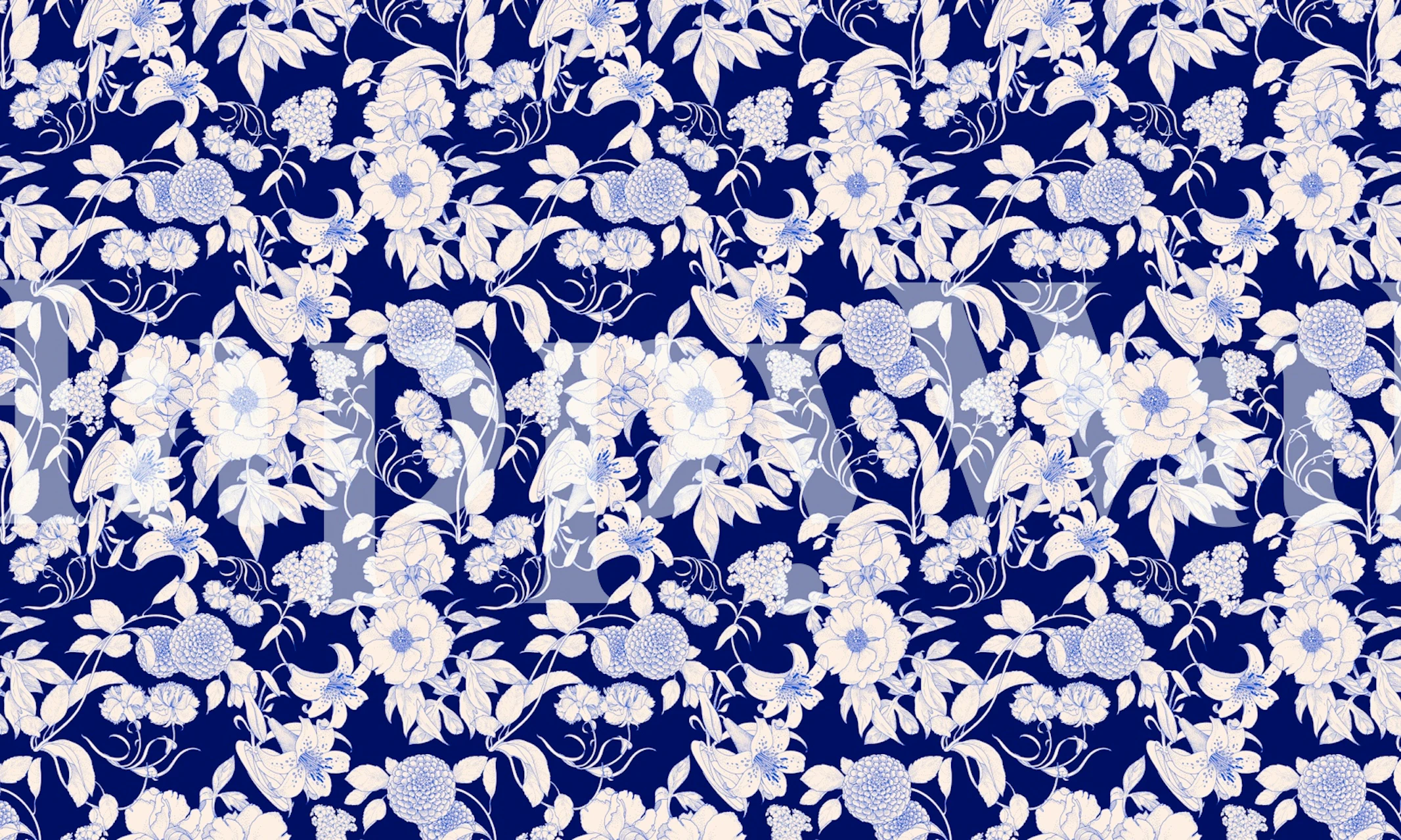 Art Nouveau IV - Night Blumen Tapete