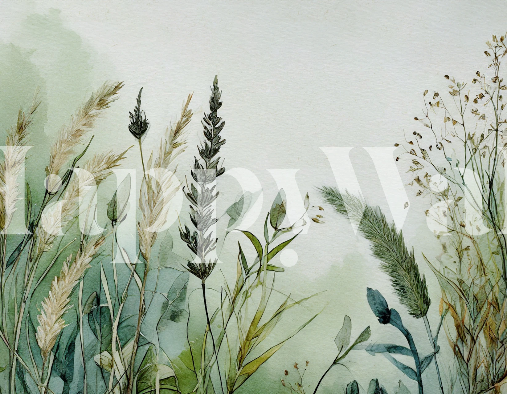 Diseño de papel tapiz Wild spring meadow