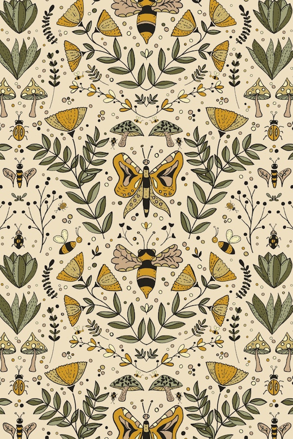 Bees Butterflies Flowers