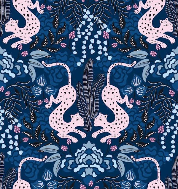 Moody tropical leopard