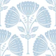 Block Print Bouquet - Air Blue 1