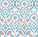Ikat flower - multicolour