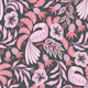 Tropical toucan garden - pink and black