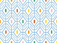 Bold minimalism - colourful and blue wallpaper