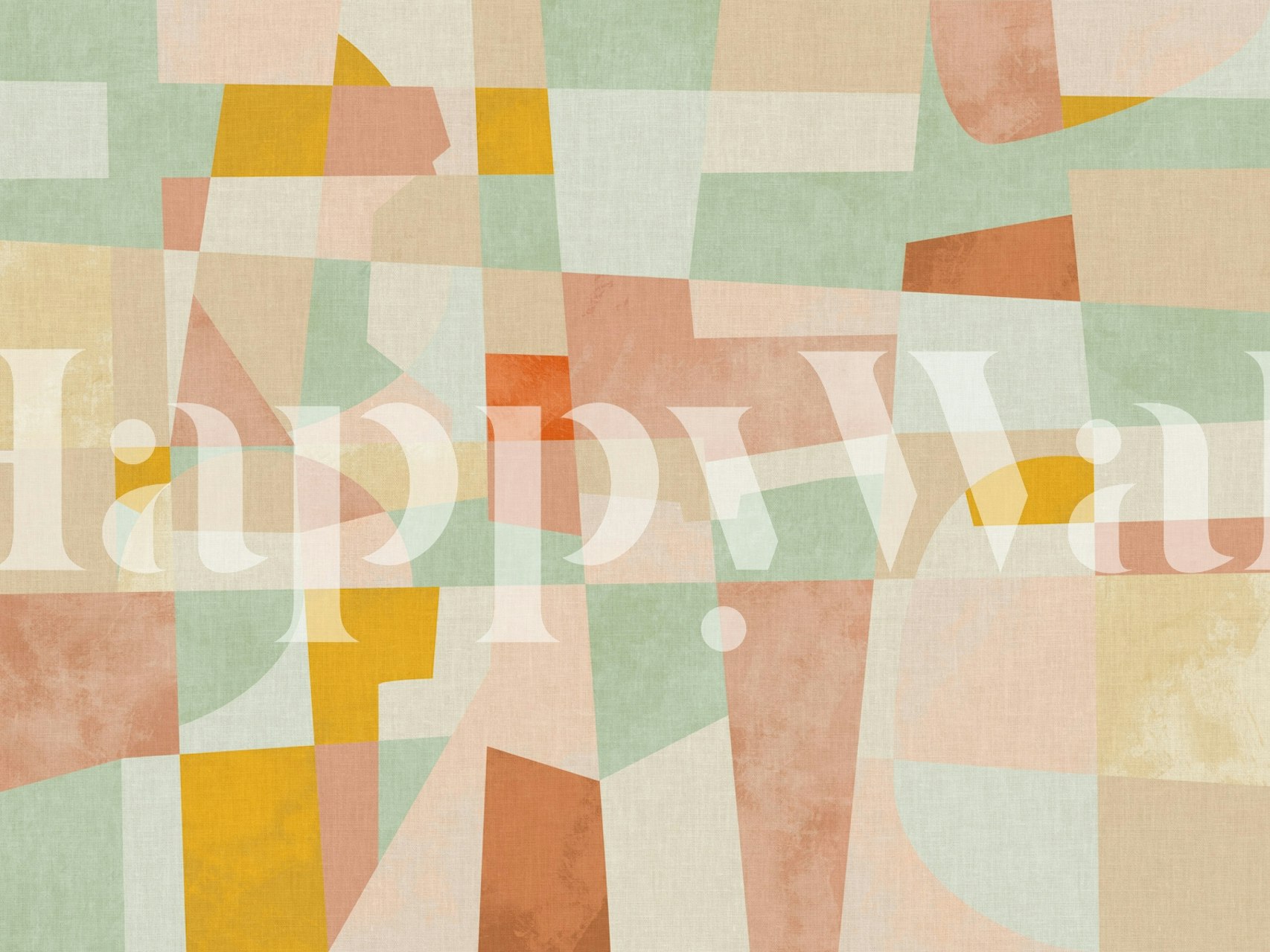 Unregular checkers carta da parati in una stanza elegante