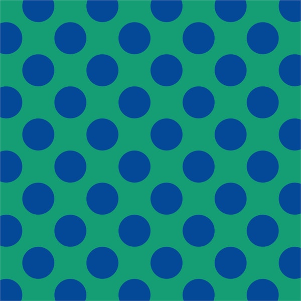 Cobalt blue polka dots
