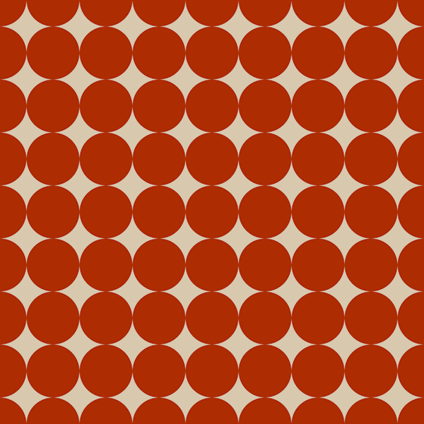 Geometric Circles in Dark Red