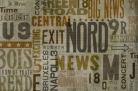 Urban Street Art Typography Brown tapete