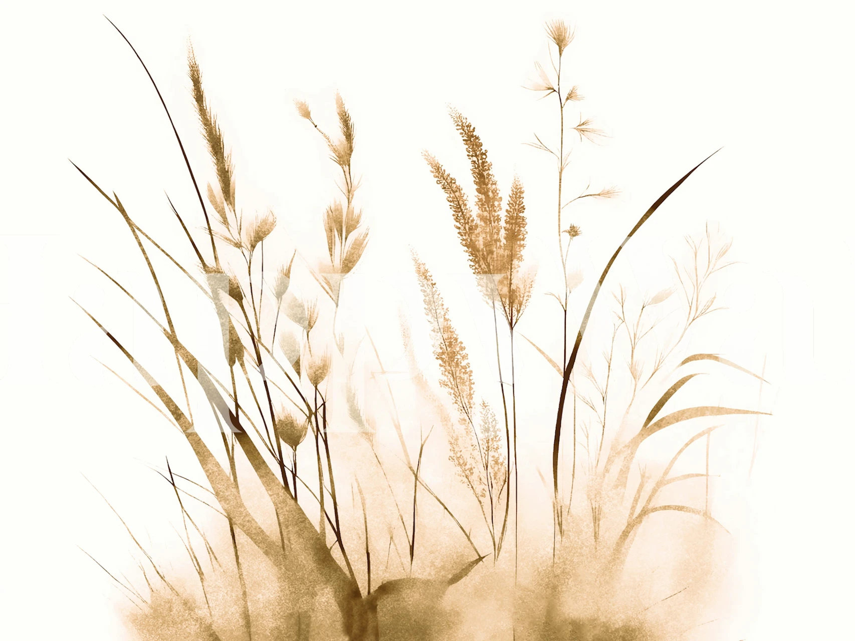 Delicate Botanicals tapet i et rumindstilling