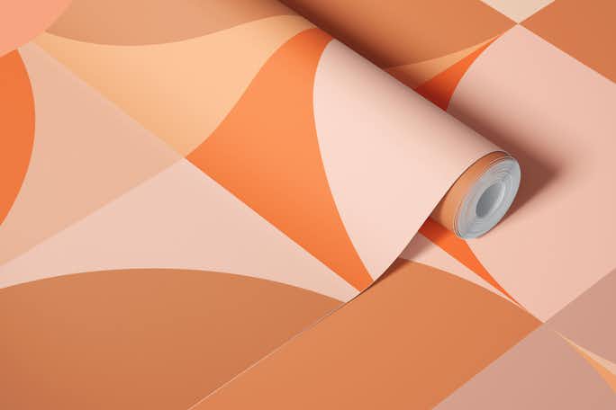 Peach Fuzz Bauhauswallpaper roll