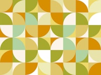 Modern Mid Century Bauhaus tapete