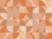 Mid-Century Peach Fuzz tapete