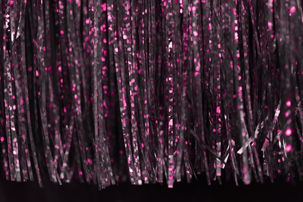 Holographic Pink Tinsel Glam 1