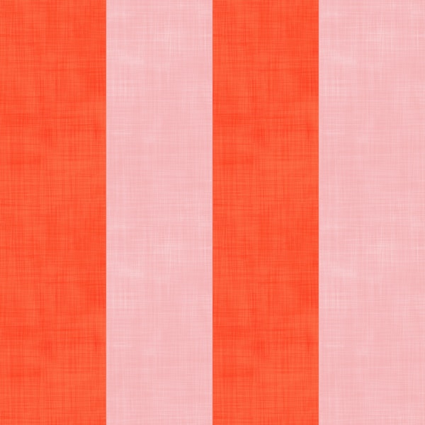 Orange Red and Blush Pink Stripes